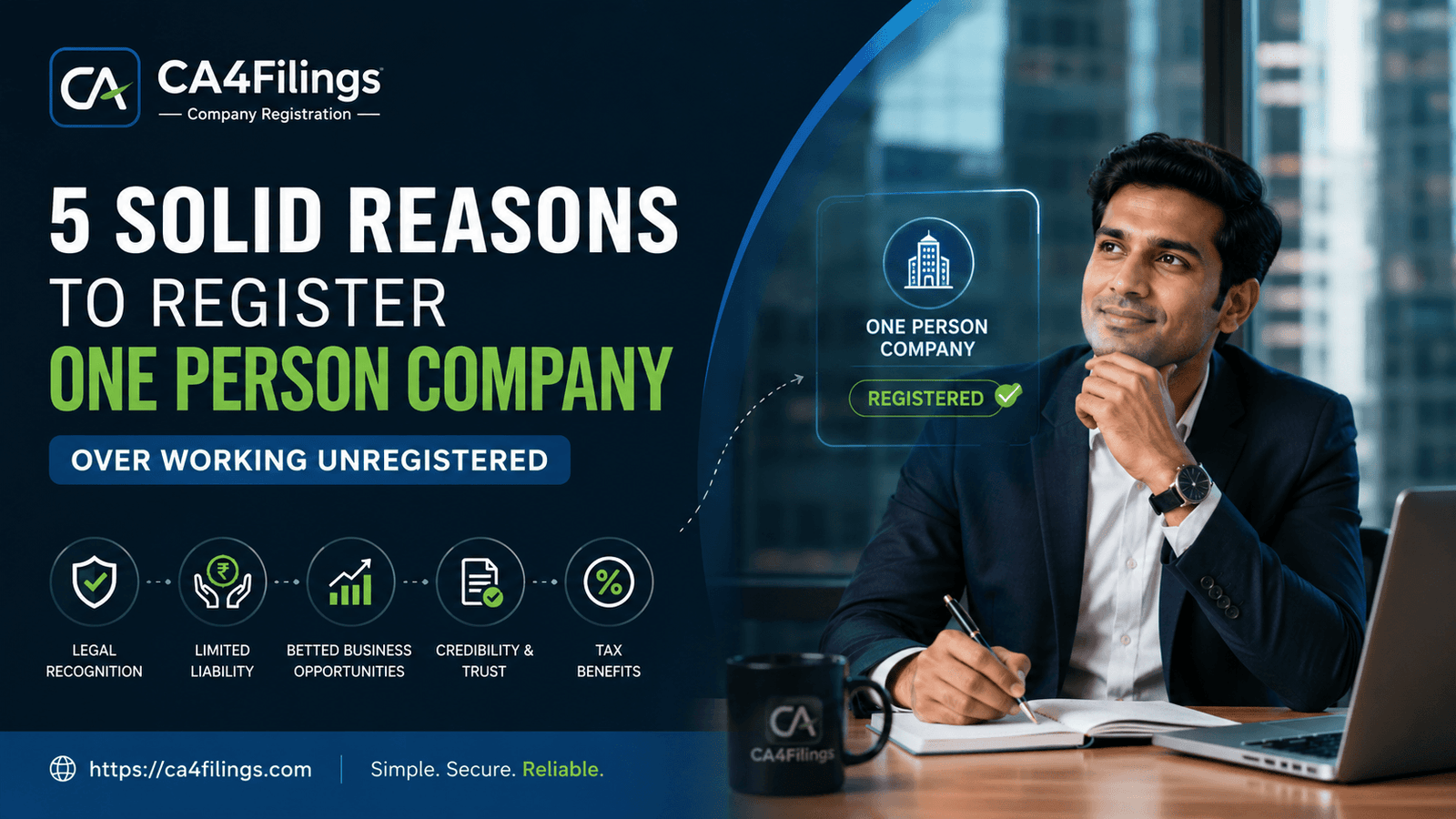 5 Solid Reasons to Register One Person Company Over Working Unregistered