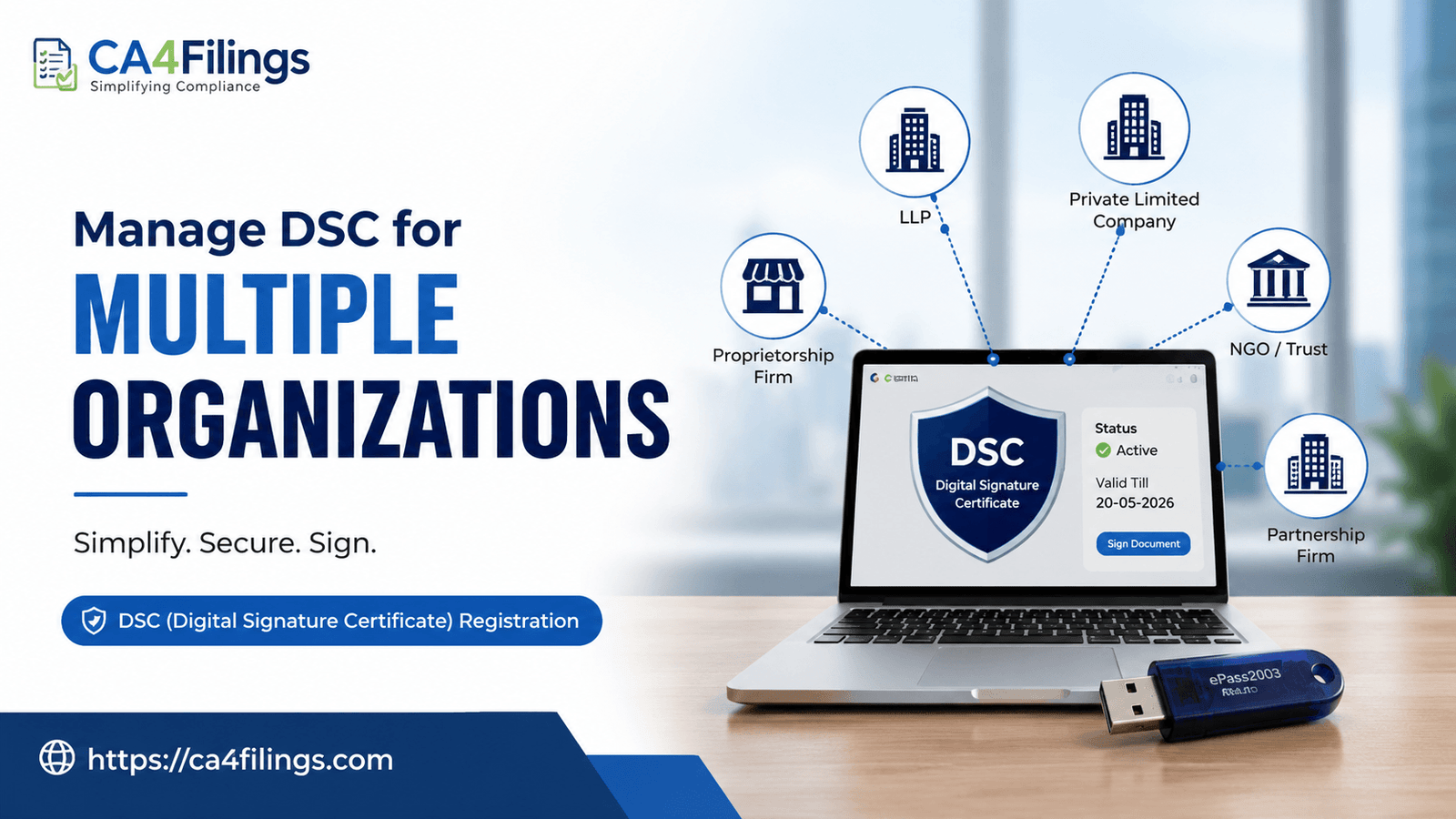 How to Handle DSC for Multiple Organizations or Companies