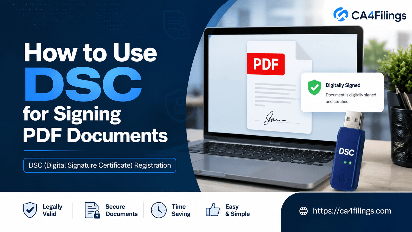 How to Use DSC for Signing PDF Documents