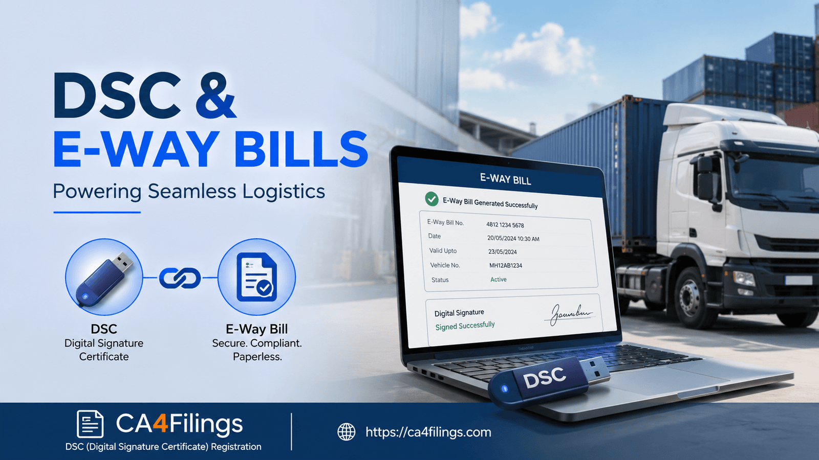 The Connection Between DSC and E-Way Bills in Logistics