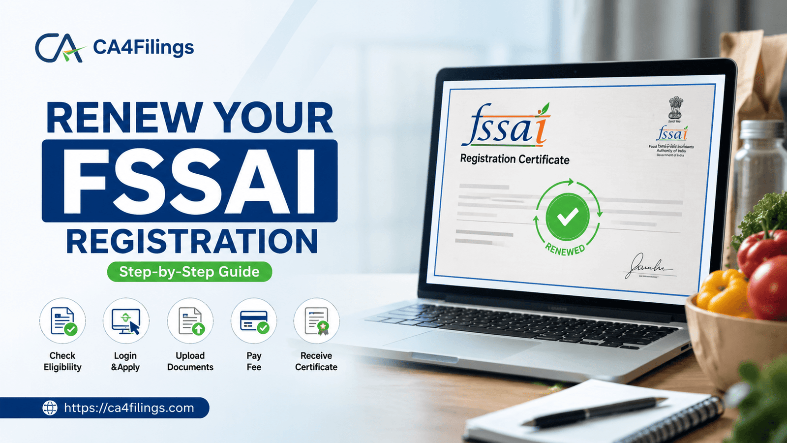 How to Renew Your FSSAI Registration: A Step-by-Step Guide