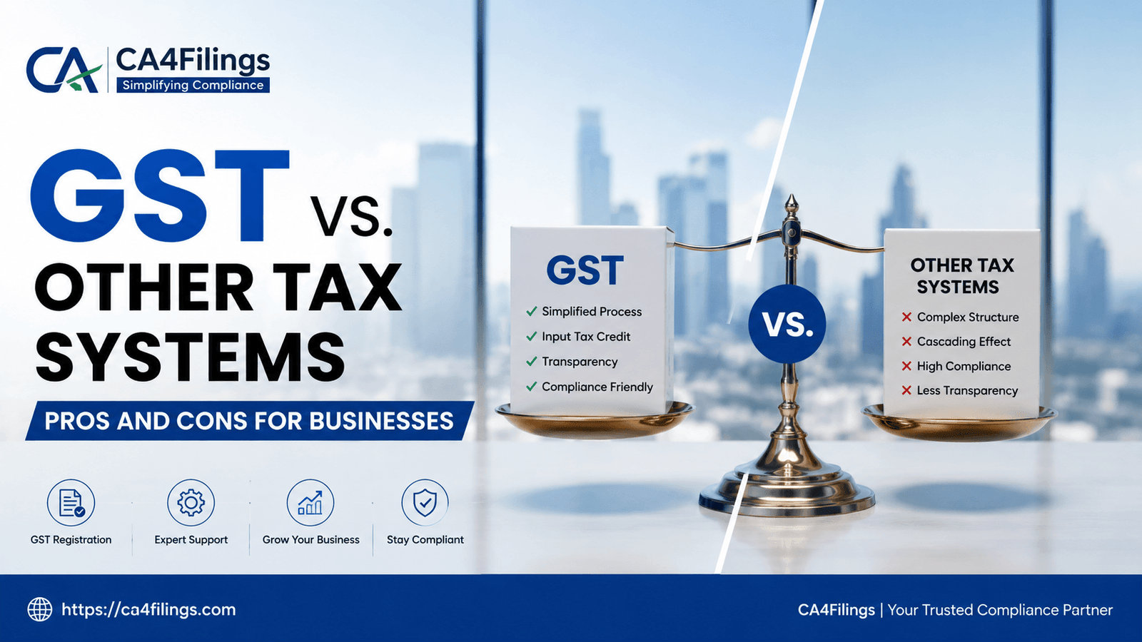 GST vs. Other Tax Systems: Pros and Cons for Businesses