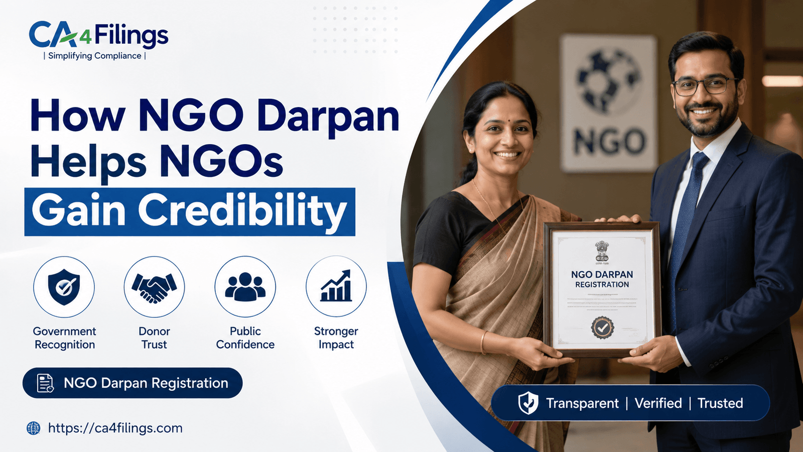 How NGO Darpan Helps NGOs Gain Credibility