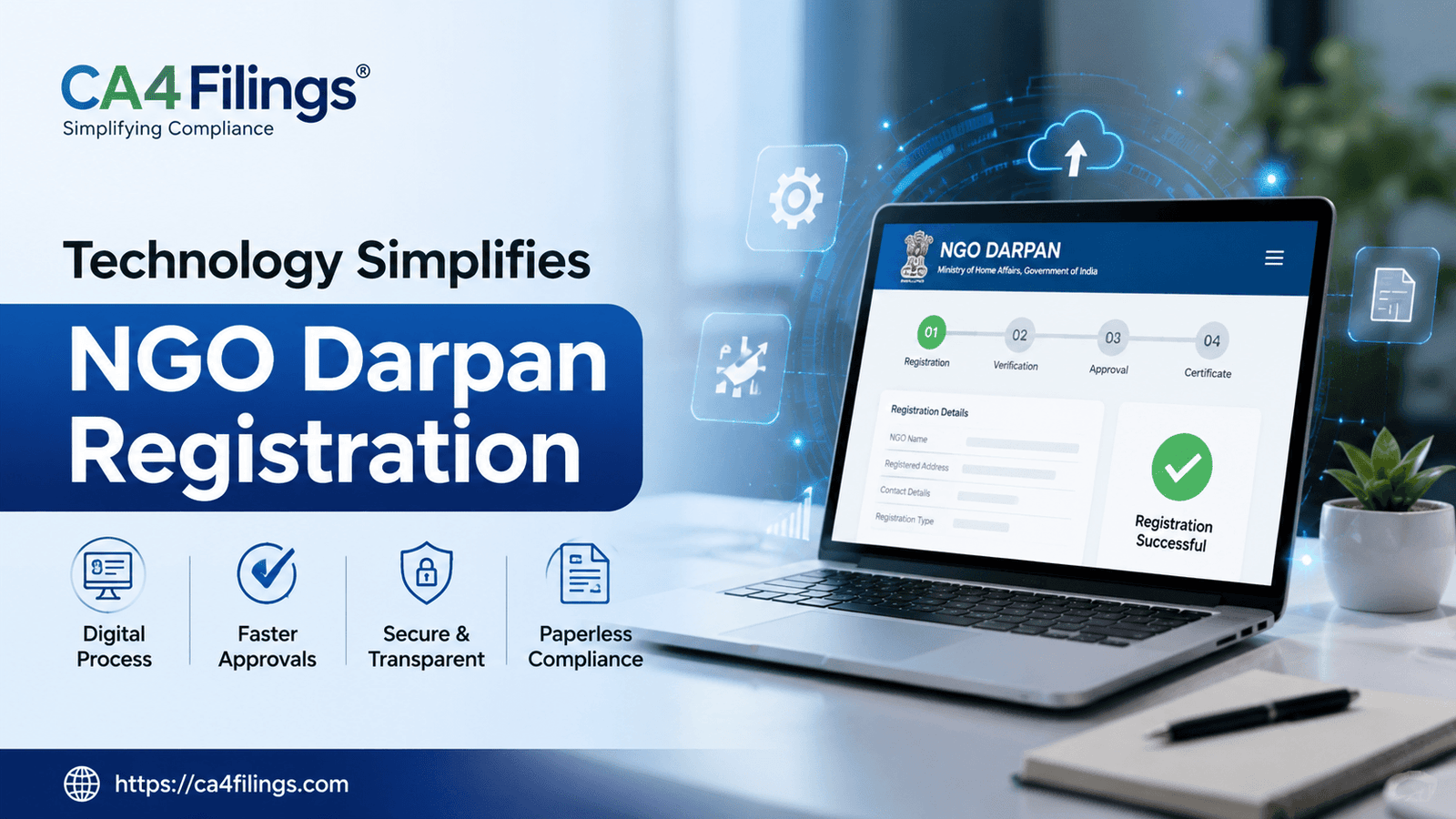 The Role of Technology in Streamlining NGO Darpan Registration