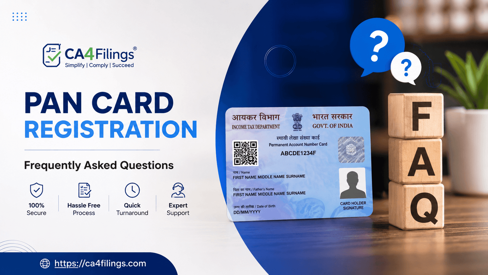 Frequently Asked Questions About PAN Card Registration