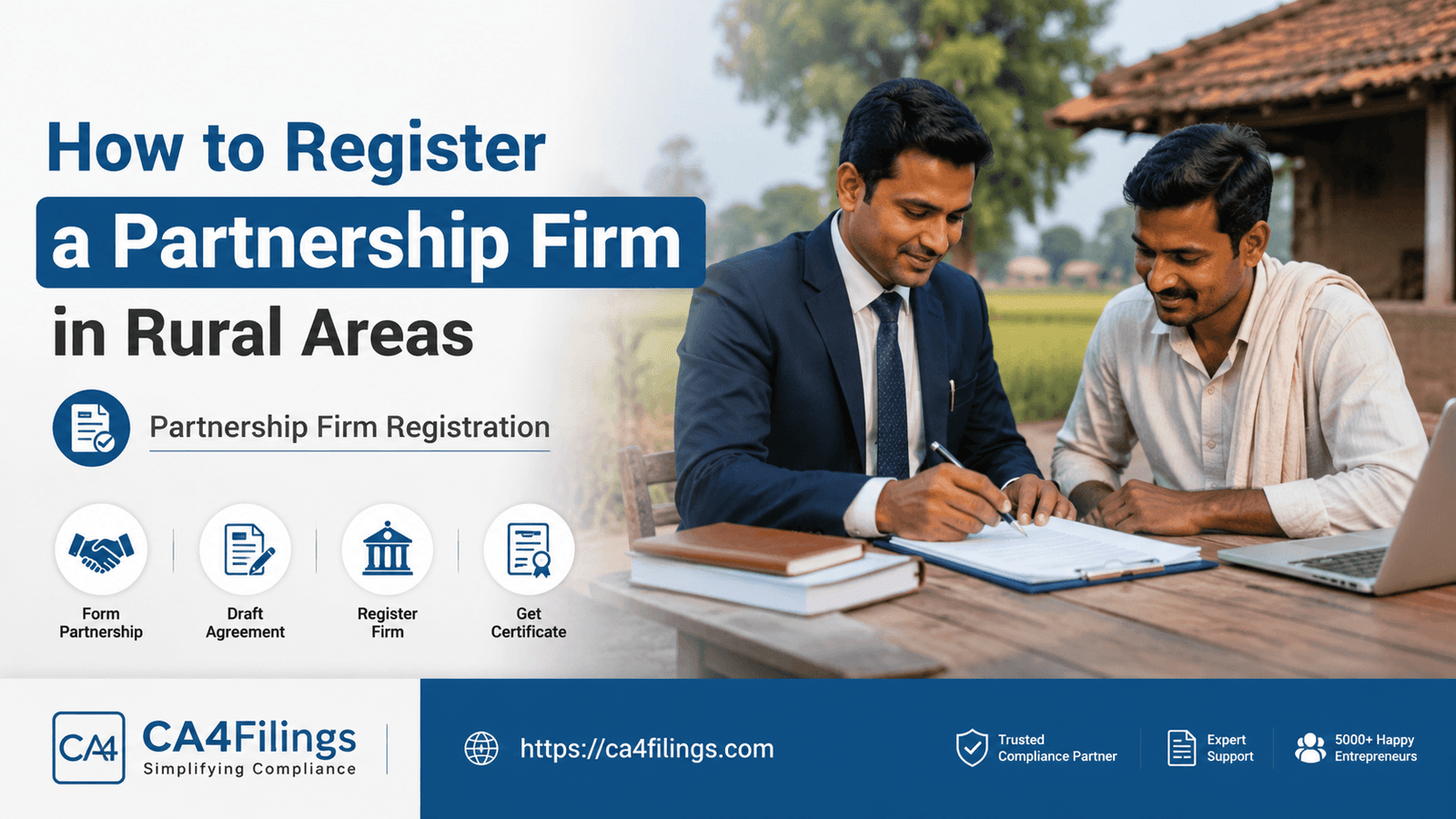 How to Register a Partnership Firm in Rural Areas