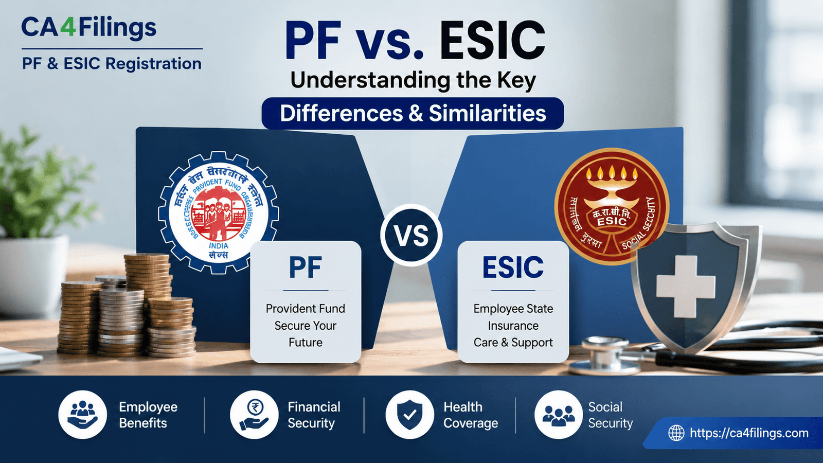 PF vs. ESIC: Understanding the Key Differences and Similarities