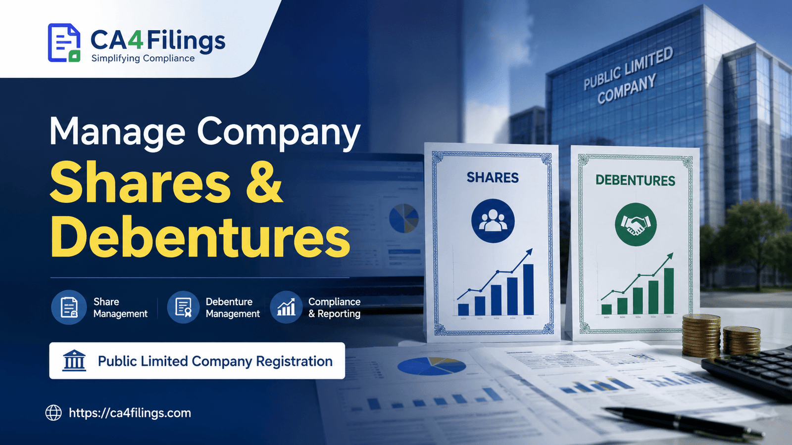 How to Manage Public Limited Company Shares and Debentures