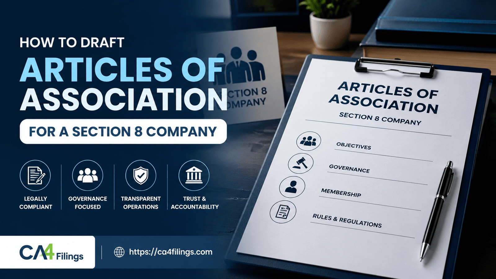 How to Draft Articles of Association for a Section 8 Company