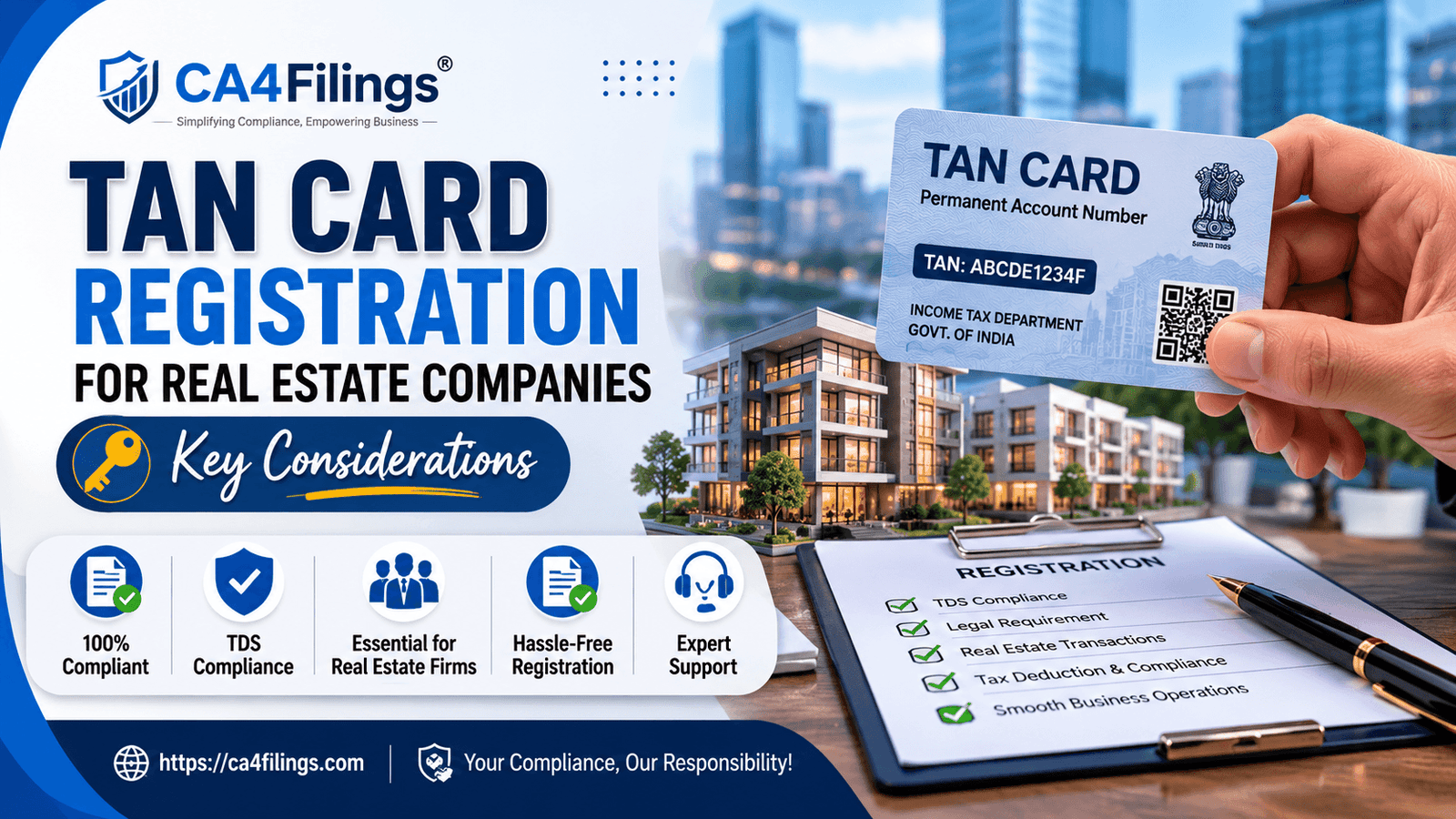 TAN Card Registration for Real Estate Companies: Key Considerations