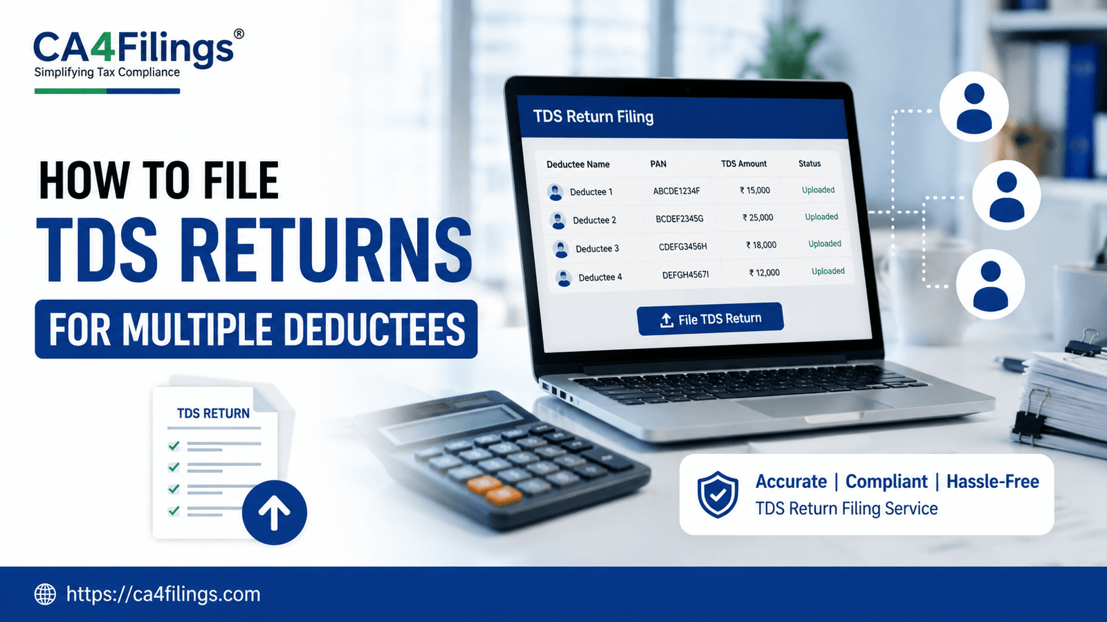 How to File TDS Returns for Multiple Deductees