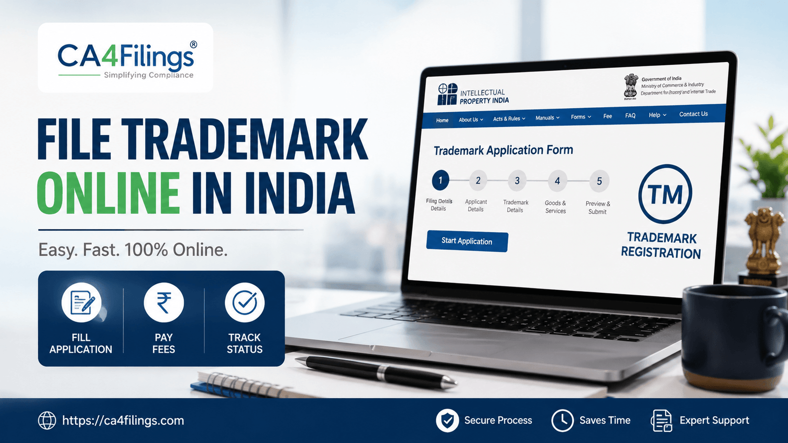 How to File a Trademark Application Online in India